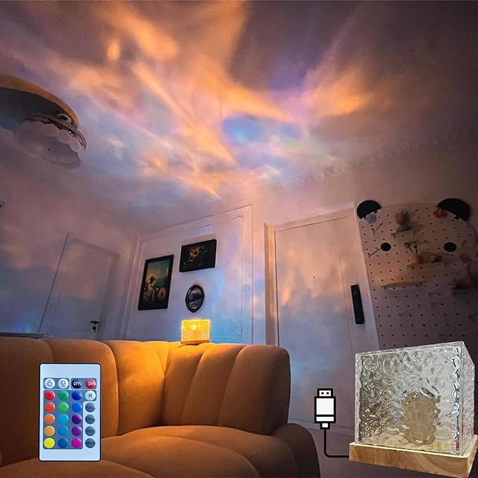 Aurora Crystal Night Lamp