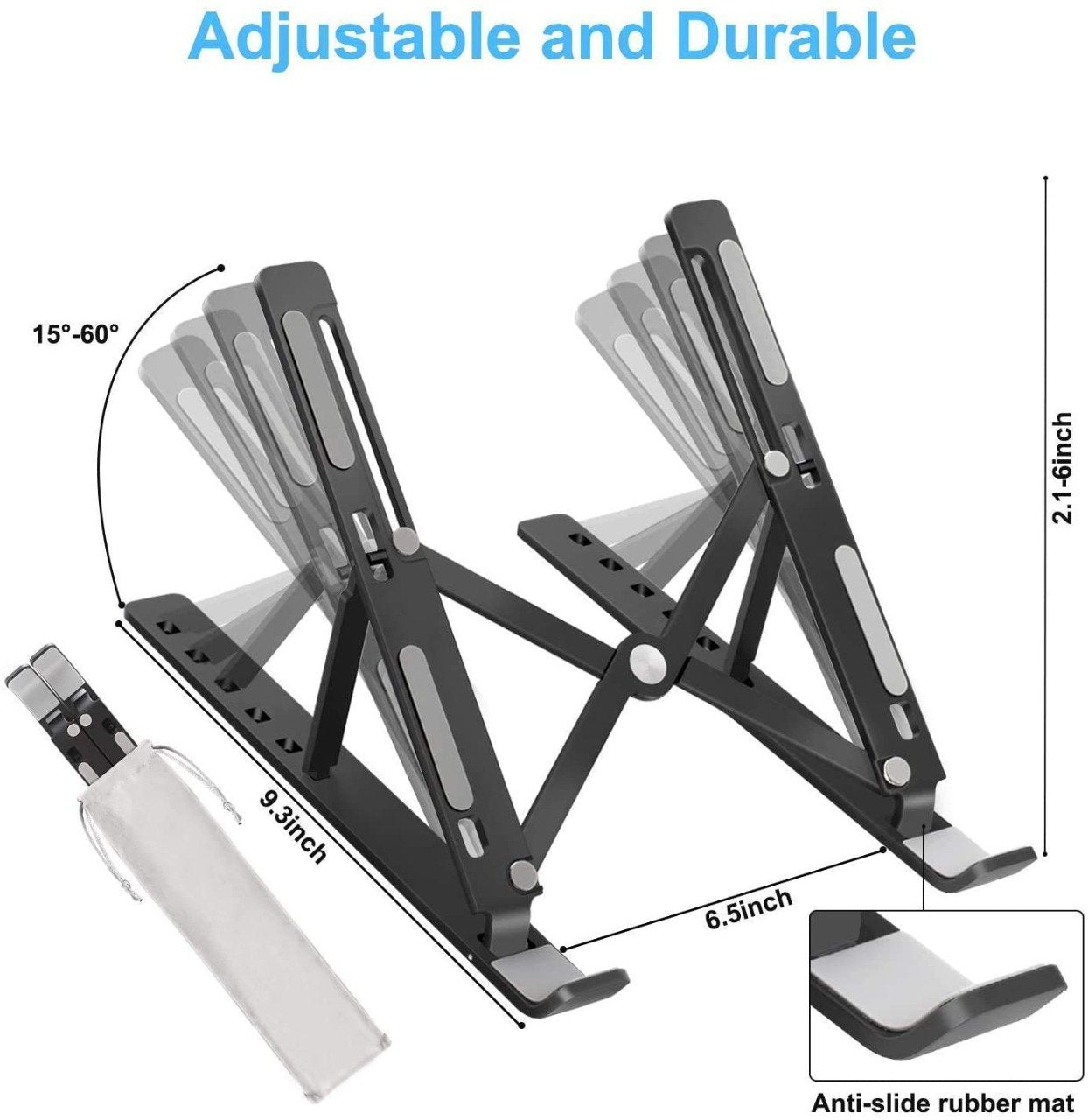 Laptop Stand Holder With Foldable Legs And High Quality Fibre