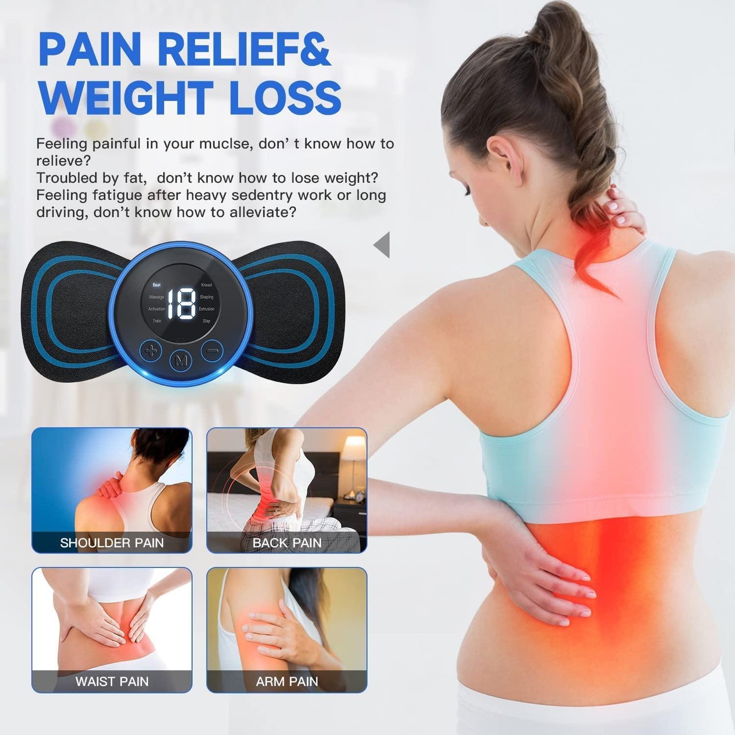 Wireless Portable body massager (Electric)