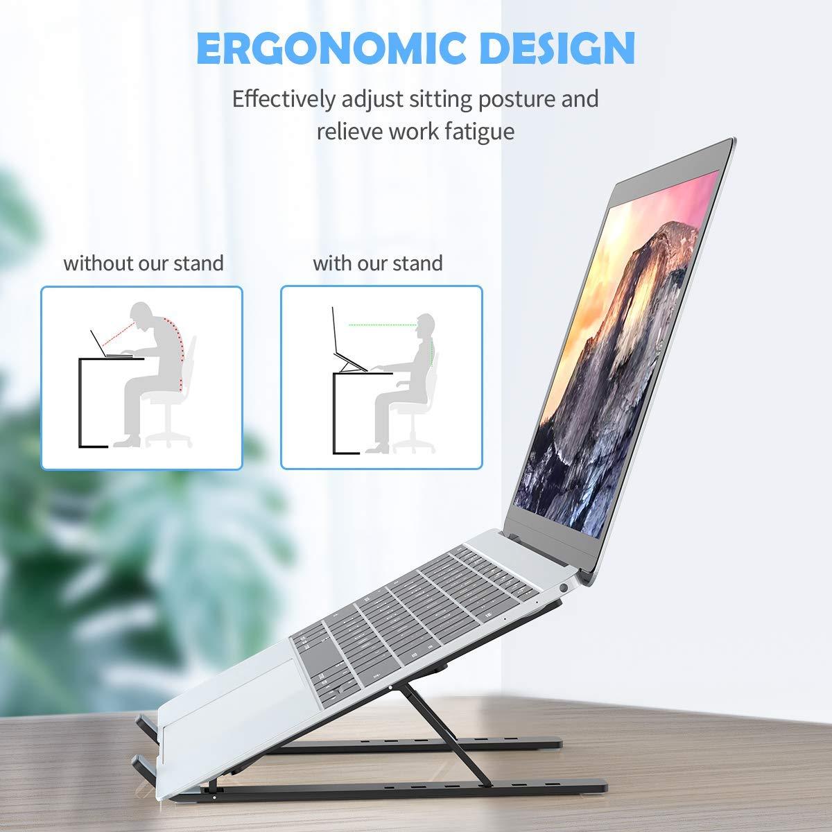 Laptop Stand Holder With Foldable Legs And High Quality Fibre
