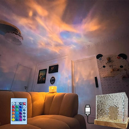 Aurora Crystal Night Lamp